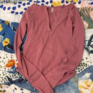 free people fuchsia long sleeve
